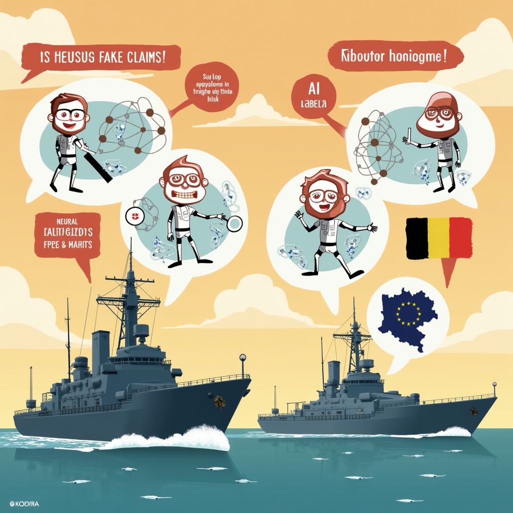 How AI spread false stories about a US warship and migration pressure — and now helps debunk them