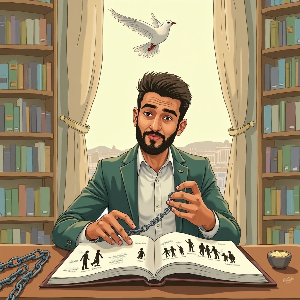 He tells the story of thousands of children who can no longer speak